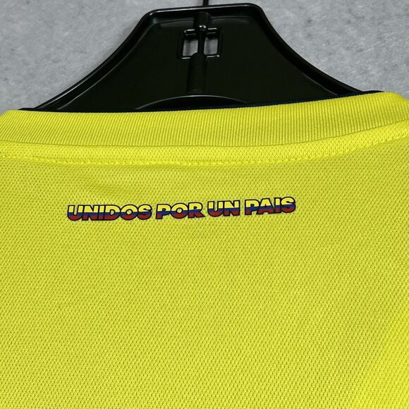 ADIDAS Federacion Colombiana Jersey Mens Small Yellow De Futbol Soccer Climalite - Picture 14 of 16